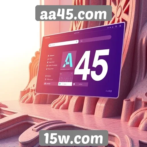 aa45.com: um olhar sobre a interface e design